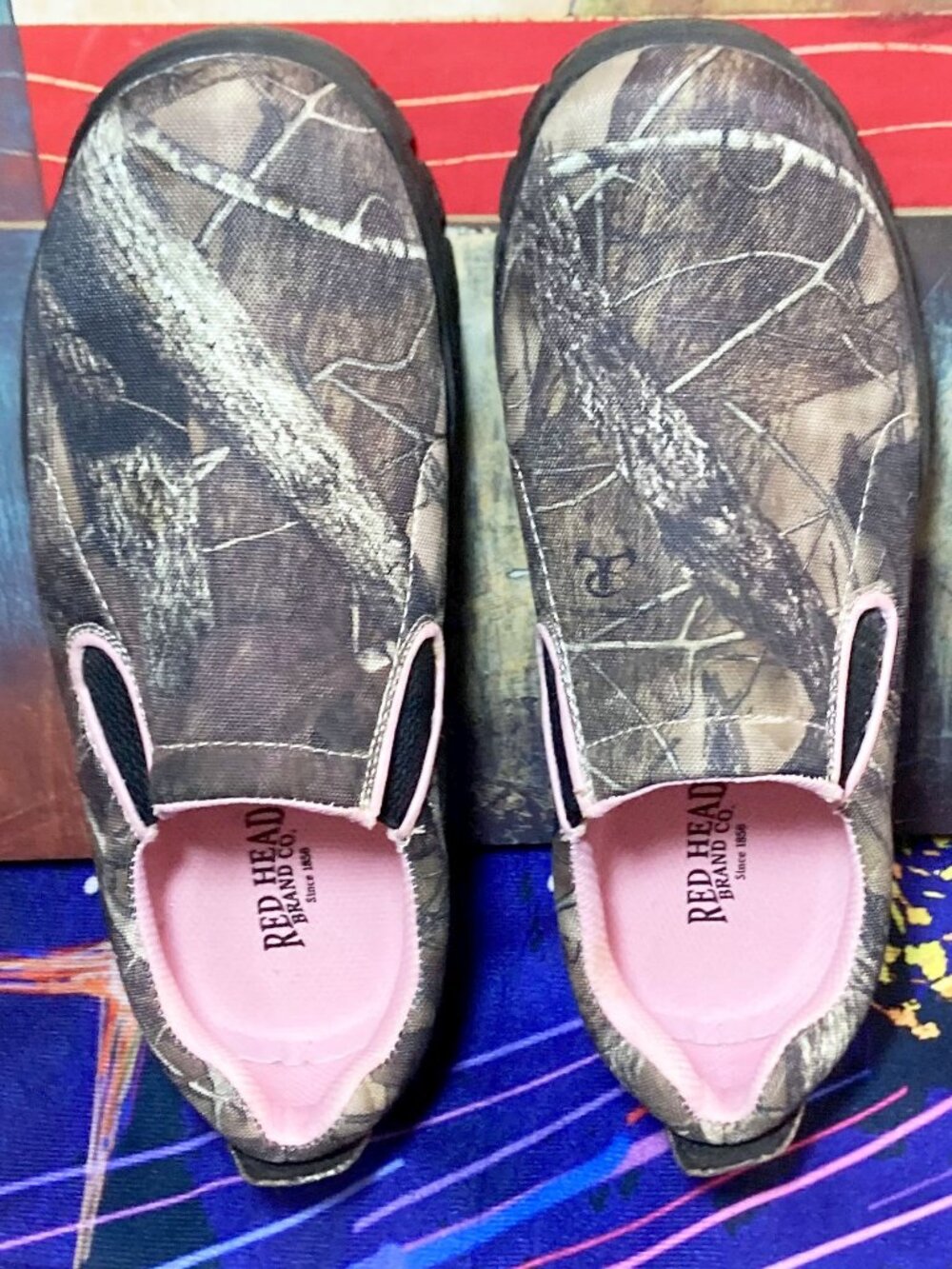WOMEN'S REDHEAD CAMO MOC SLIP-ON SHOES LOAFERS FOR LADIES SIZE 9